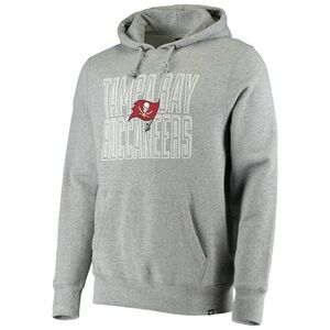 Tampa Bay Buccaneers '47 Bevel Pullover Hoodie Heathered Gray Men’s Size Medium